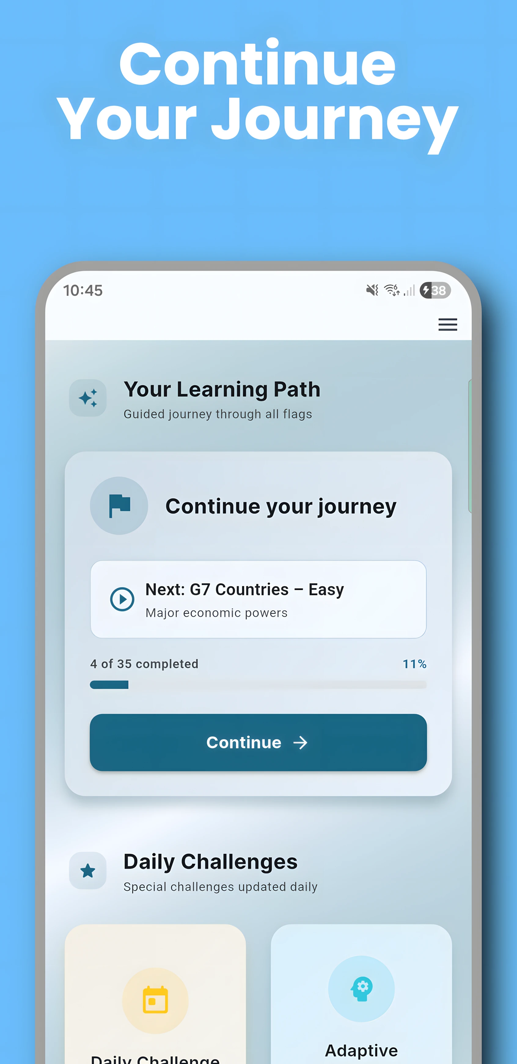 World Wonderer home screen